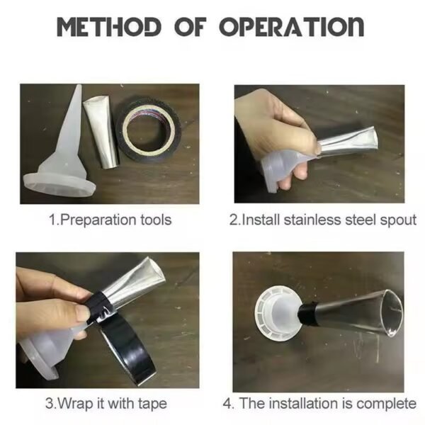 14PCS Stainless Steel Caulk Nozzle Set - Image 2