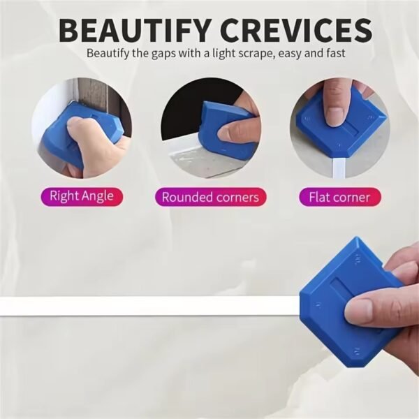 4pcs Silicone Glass Cement Scraper Set