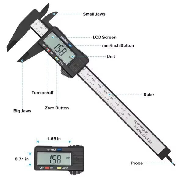 150mm Electronic Digital Caliper - Image 5