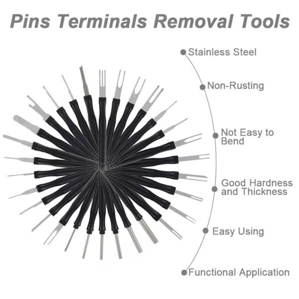 30Pcs Auto Terminal Pin Removal Tool Kit - Image 3