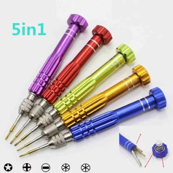 5 in 1 Phone Repair Screwdriver Open Tool Set