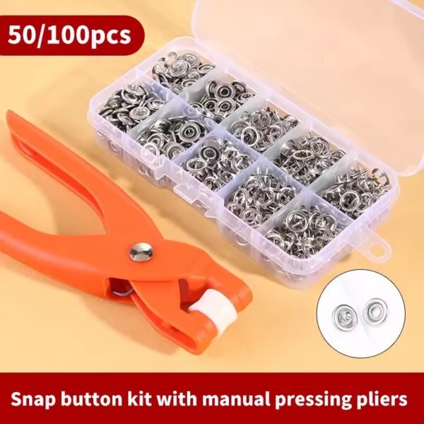 Snap Button Kit with Hand Pressure Pliers - Image 6